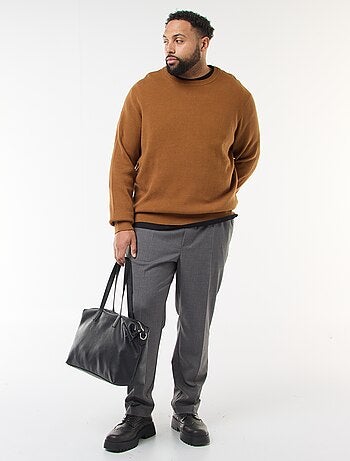 Pantaloni stile jogger tinta unita