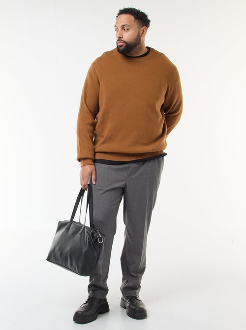 Pantaloni stile jogger tinta unita - Kiabi