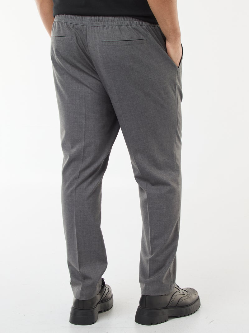 Pantaloni stile jogger tinta unita Grigio - Kiabi