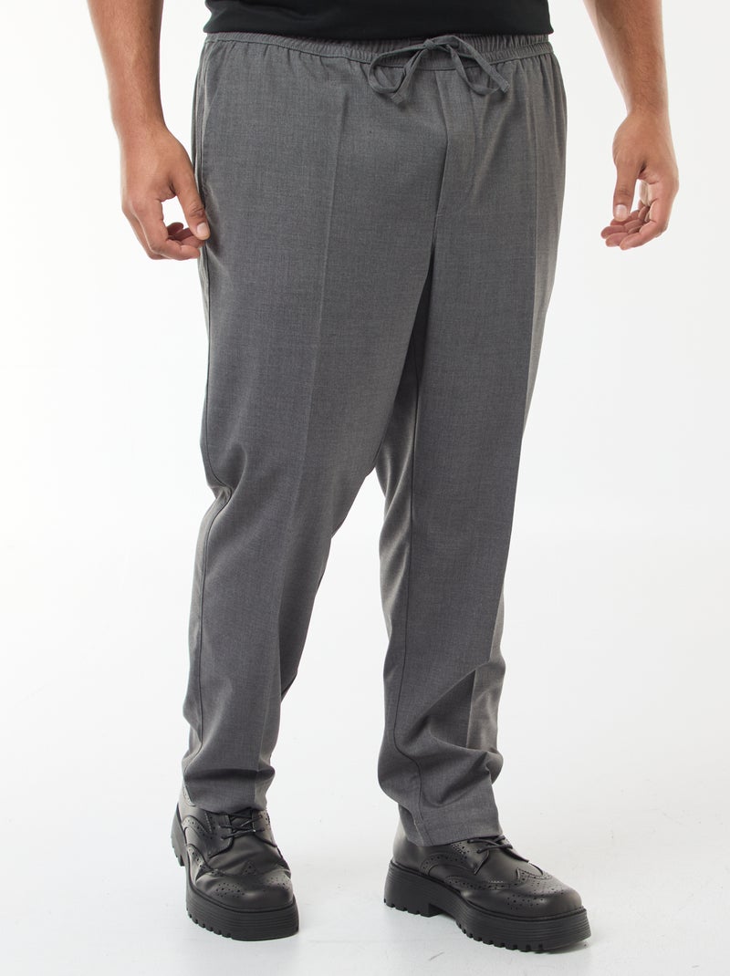 Pantaloni stile jogger tinta unita Grigio - Kiabi