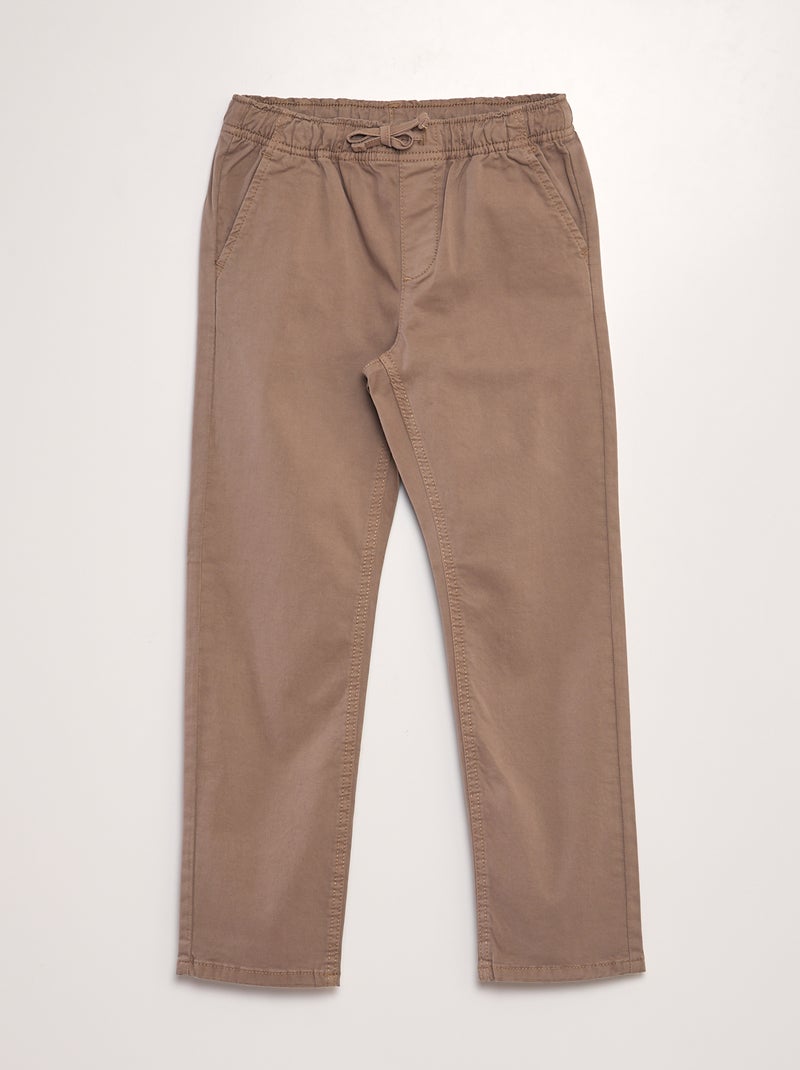 Pantaloni stile 'joggers' BEIGE - Kiabi