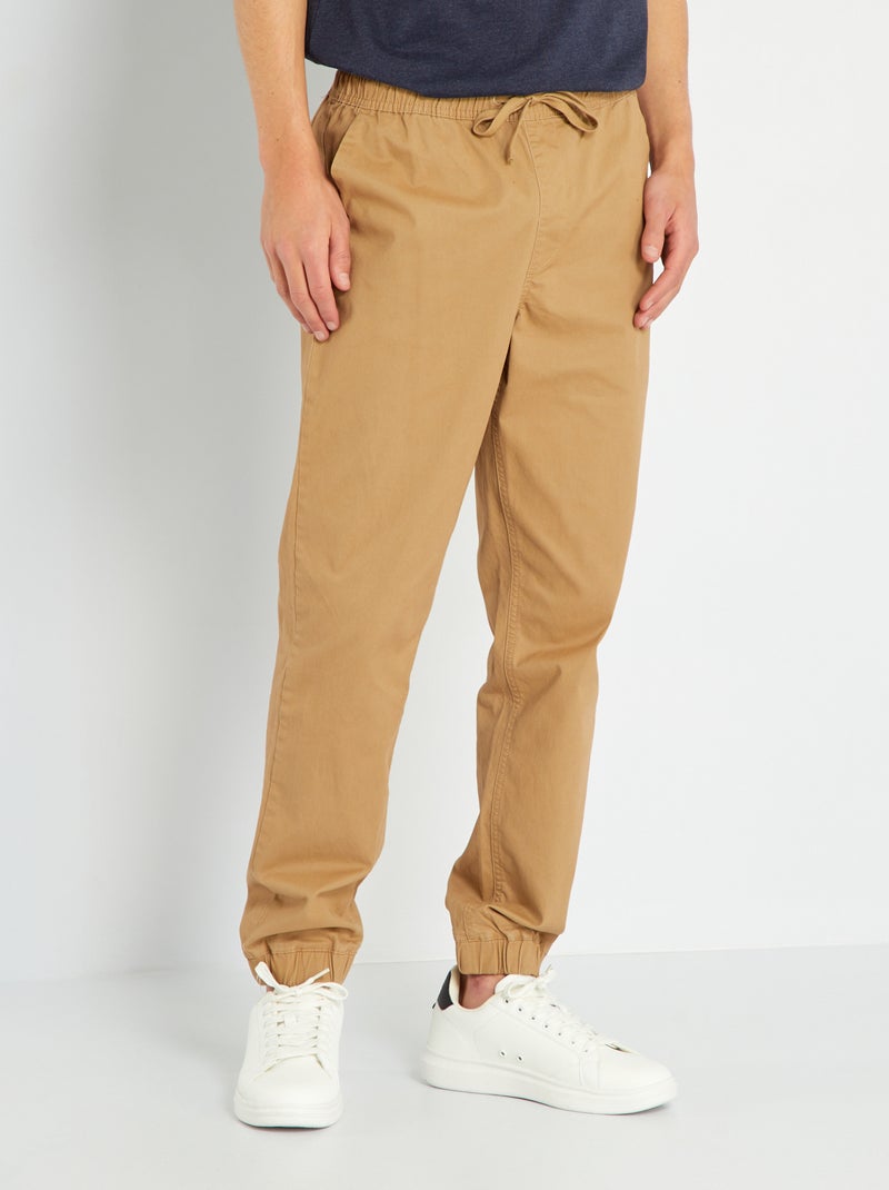 Pantaloni stile 'joggers' BEIGE - Kiabi