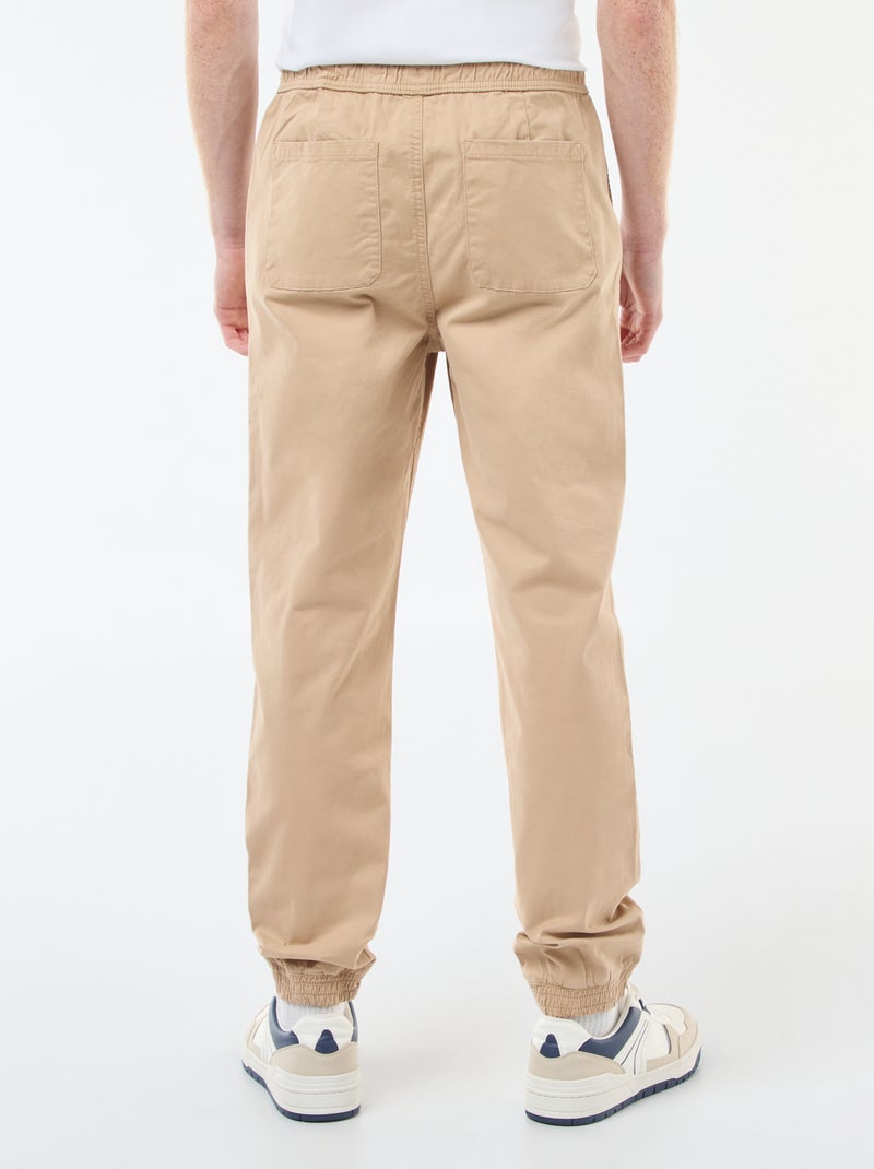 Pantaloni stile 'joggers' BEIGE - Kiabi