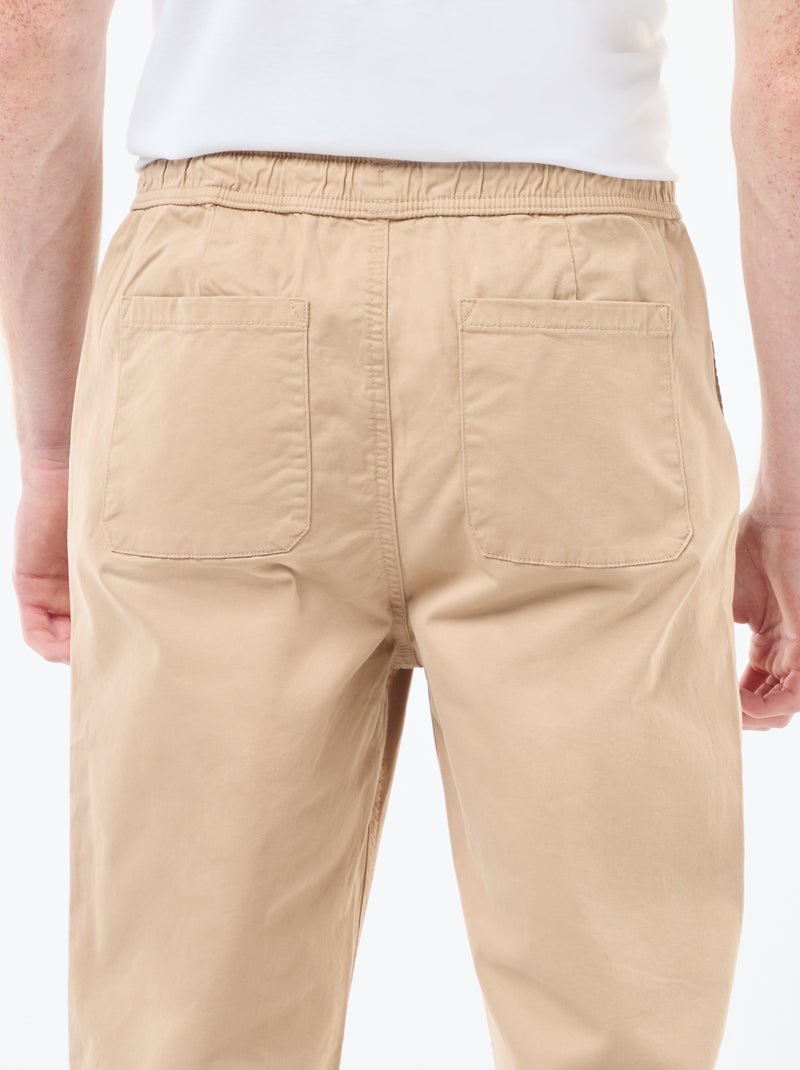 Pantaloni stile 'joggers' BEIGE - Kiabi