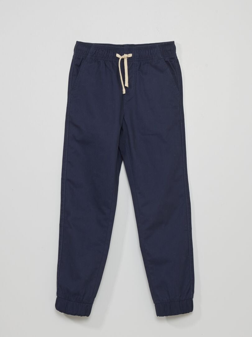 Pantaloni stile 'joggers' blu nero - Kiabi