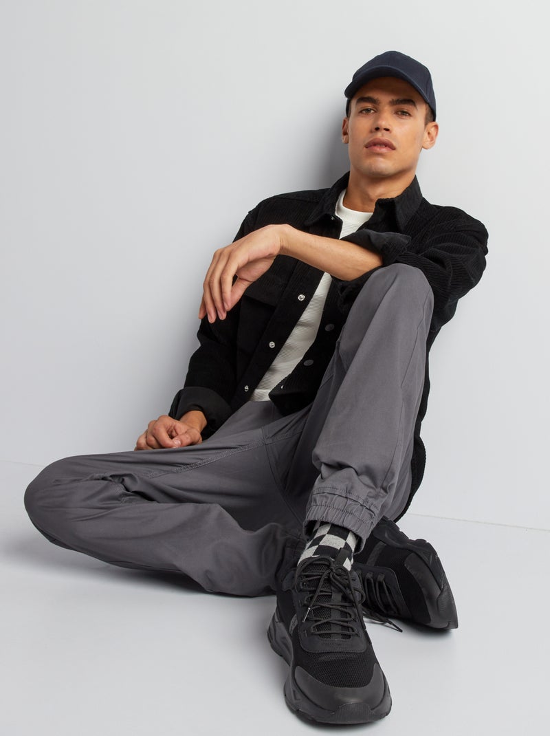 Pantaloni stile 'joggers' GRIGIO - Kiabi