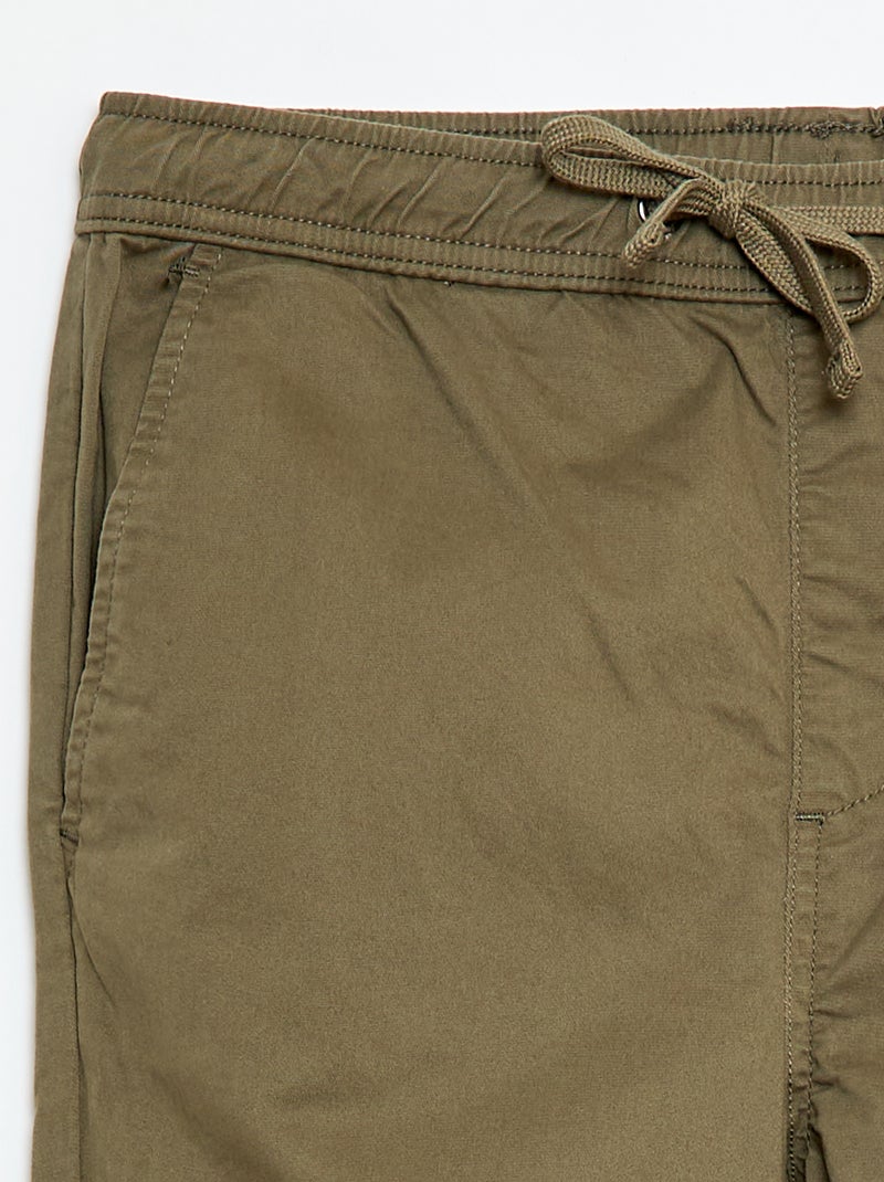 Pantaloni stile 'joggers' Kaki - Kiabi