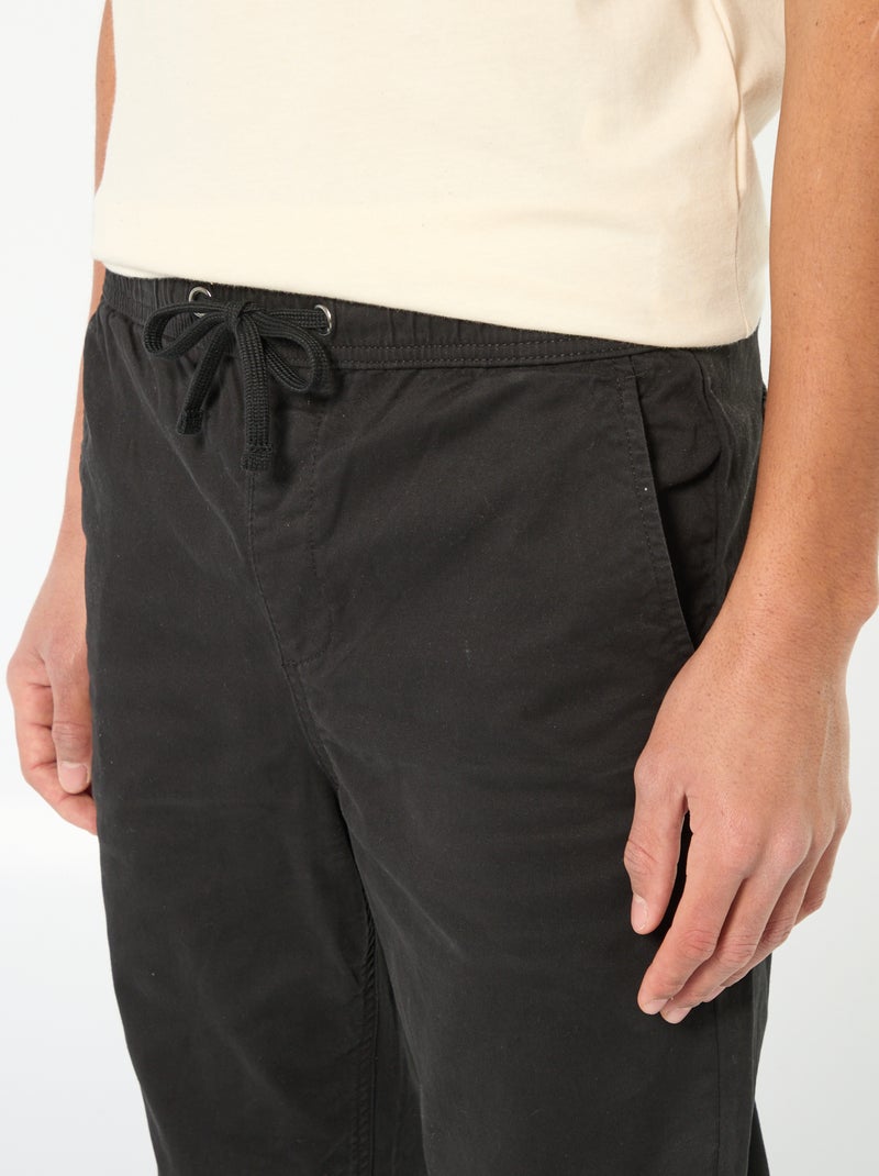 Pantaloni stile 'joggers' Nero - Kiabi
