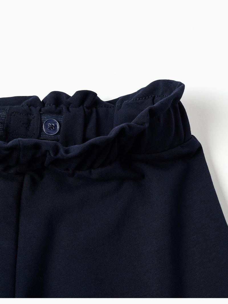 Pantaloni straight fit con nodo decorativo Blu scuro - Kiabi