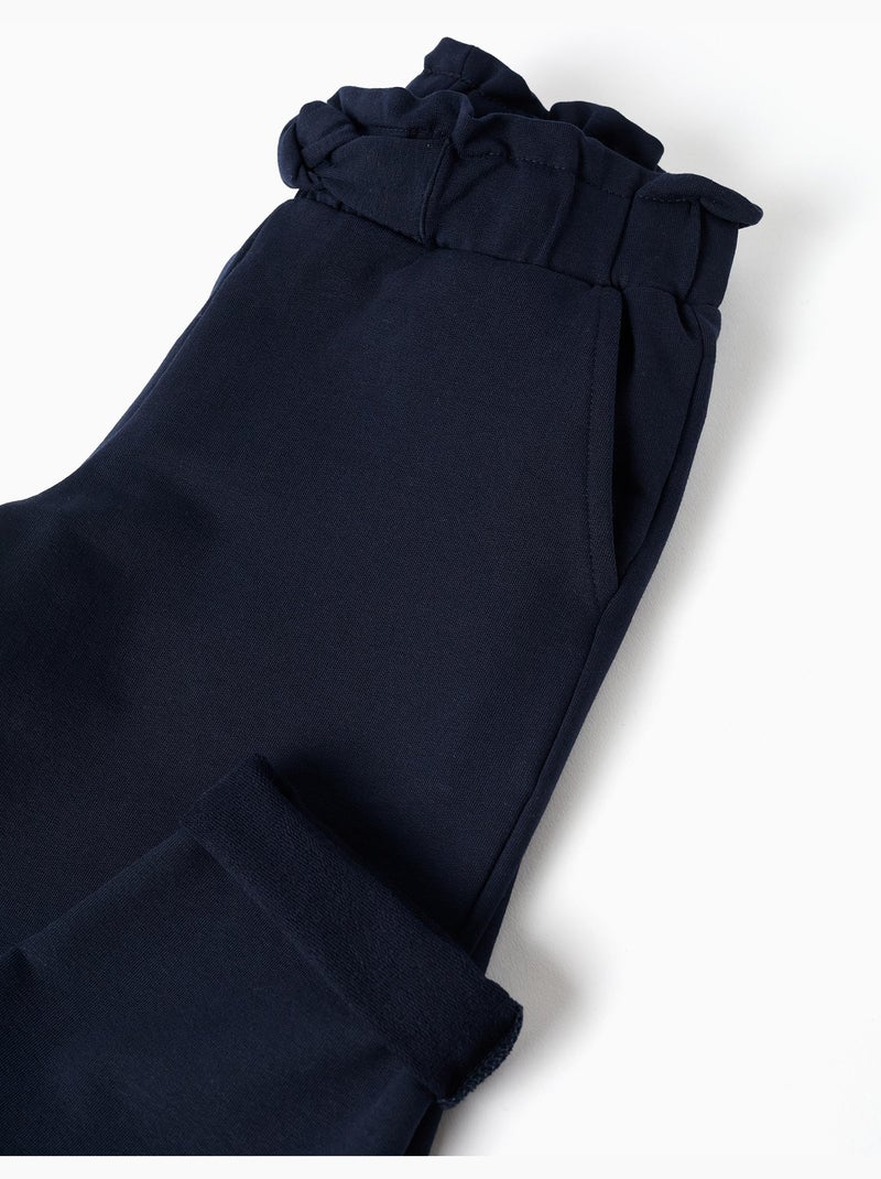 Pantaloni straight fit con nodo decorativo Blu scuro - Kiabi