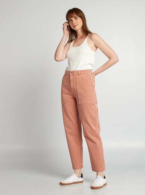 Pantaloni straight in cotone - Kiabi