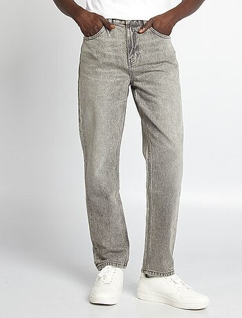 Pantaloni straight in denim 5 tasche