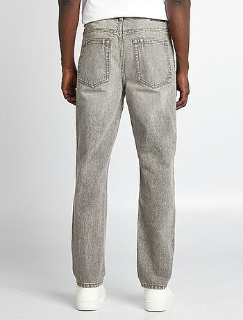 Pantaloni straight in denim 5 tasche