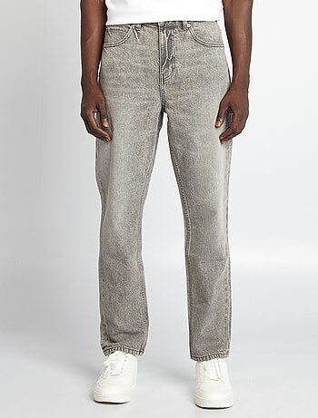 Pantaloni straight in denim 5 tasche