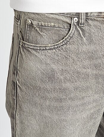 Pantaloni straight in denim 5 tasche