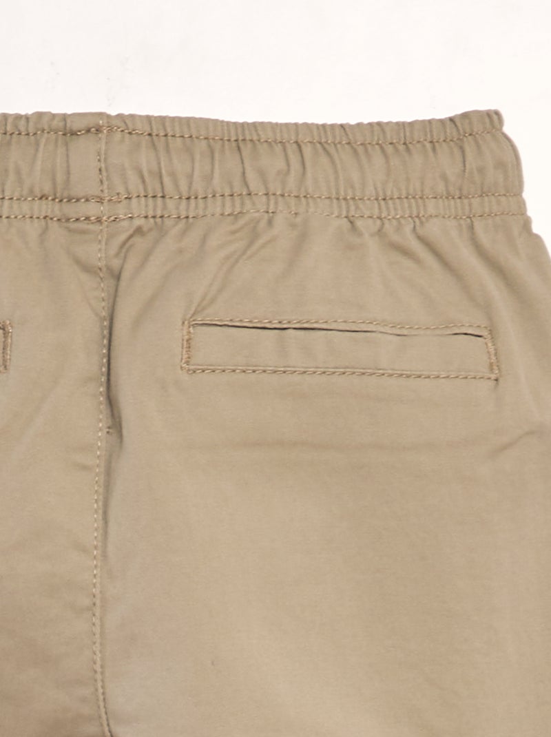 Pantaloni stretch multitasche BEIGE - Kiabi