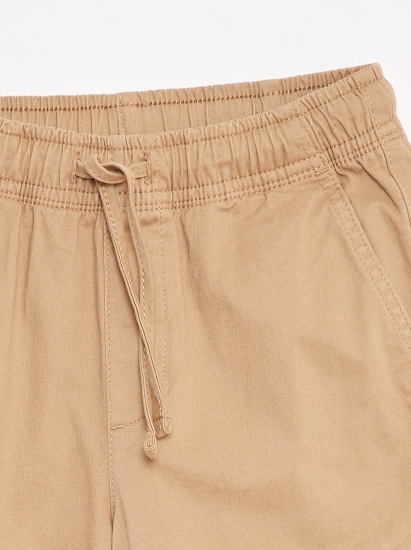 Pantaloni stretch multitasche Beige - Kiabi