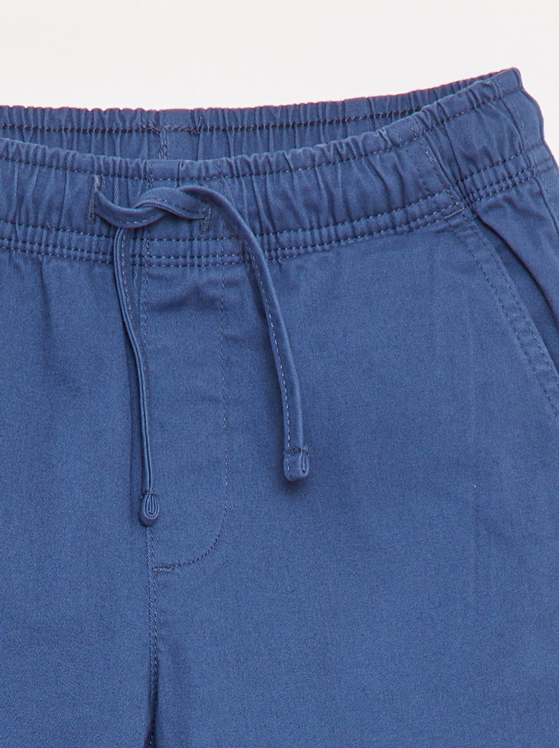 Pantaloni stretch multitasche Blu - Kiabi