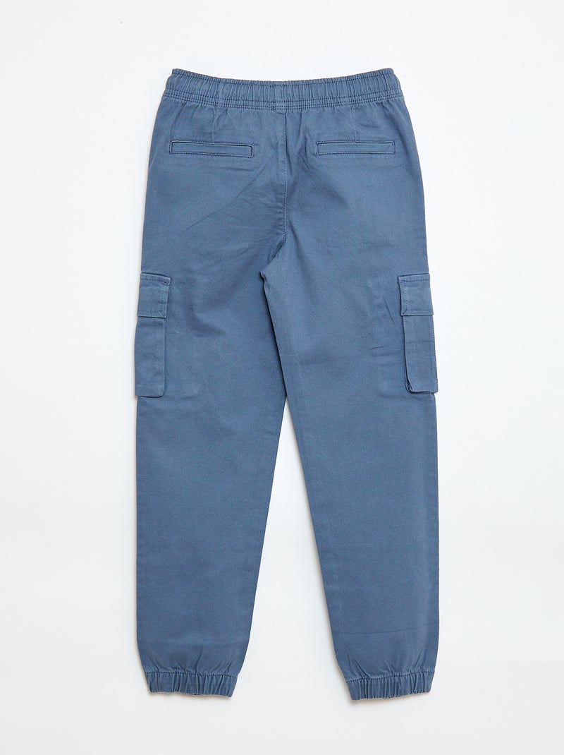 Pantaloni stretch multitasche Blu - Kiabi