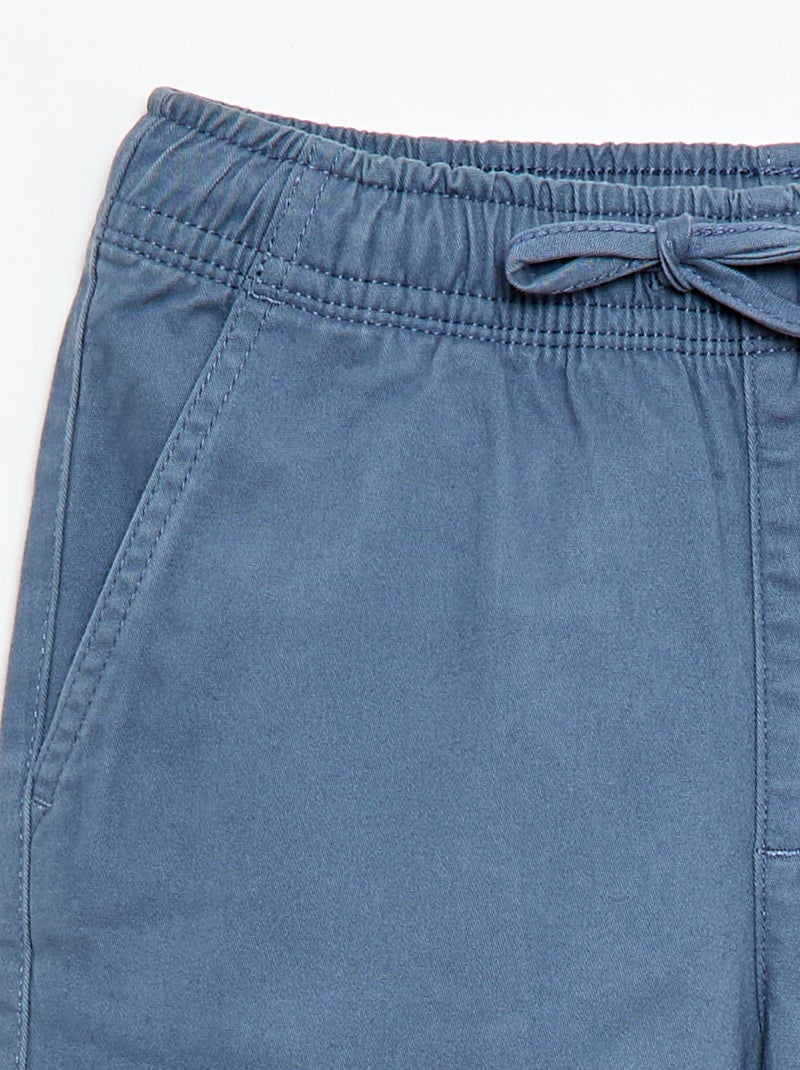 Pantaloni stretch multitasche Blu - Kiabi