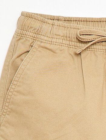 Pantaloni stretch tinta unita multitasche