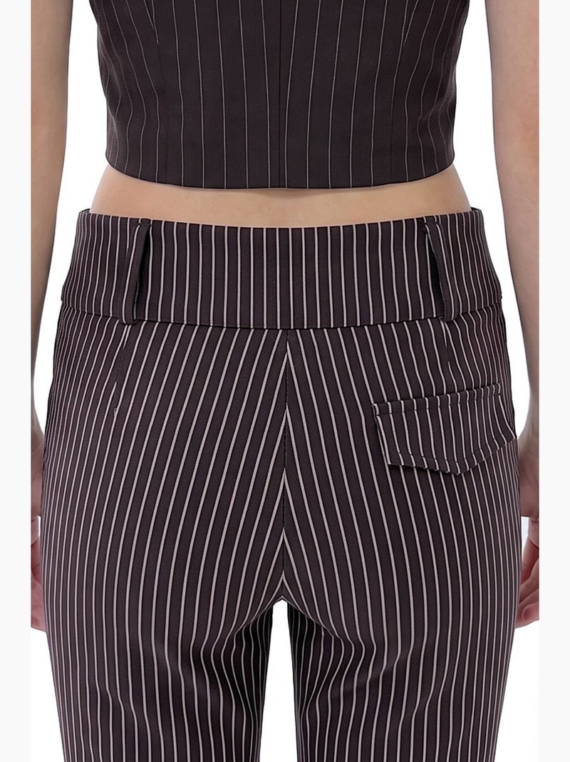 Pantaloni svasati a righe hiccup Nero - Kiabi