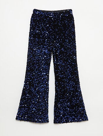 Pantaloni svasati lucidi