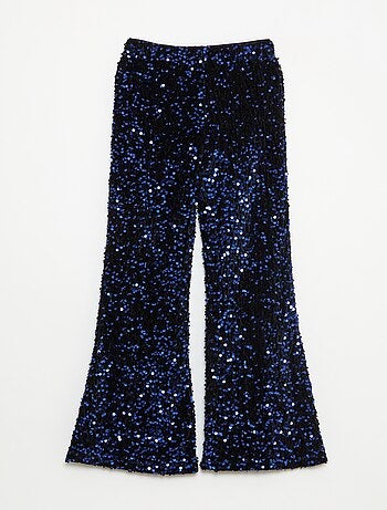 Pantaloni svasati lucidi