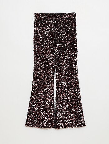 Pantaloni svasati lucidi