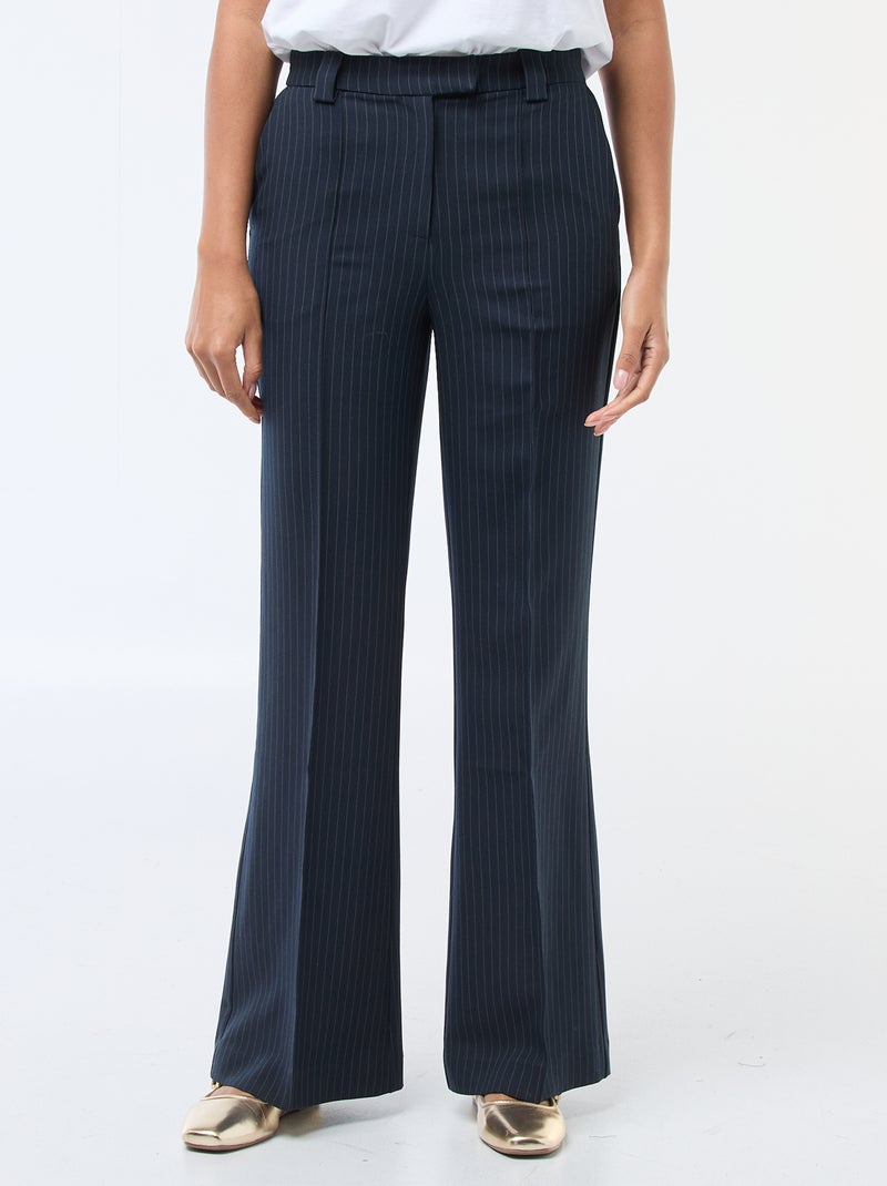 Pantaloni svasati tinta unita Blu - Kiabi