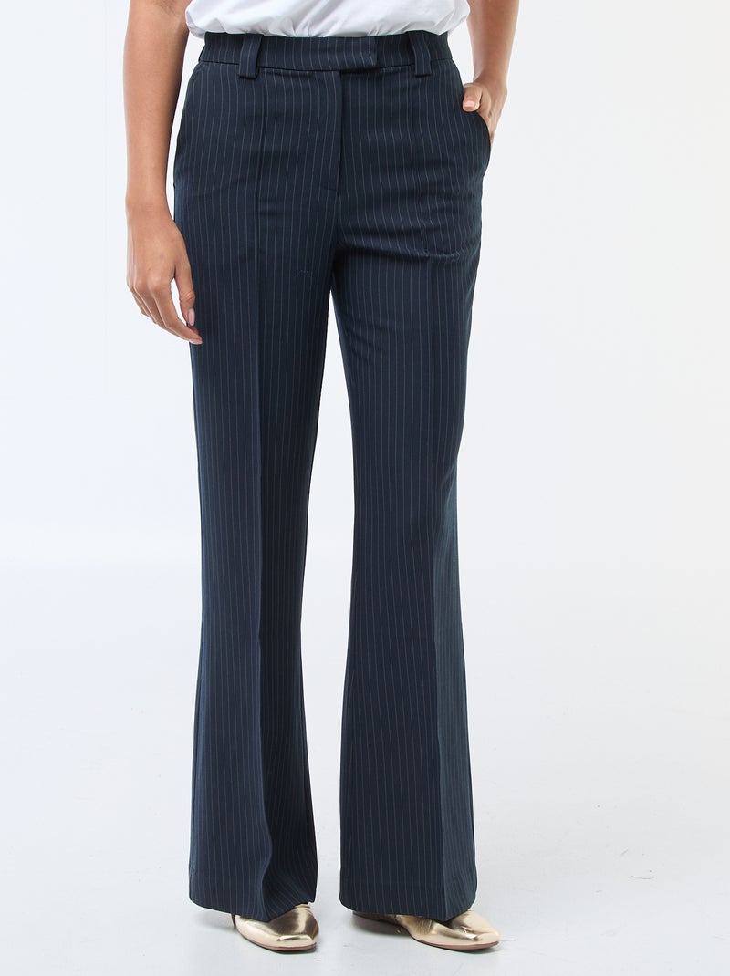 Pantaloni svasati tinta unita Blu - Kiabi