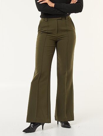 Pantaloni svasati tinta unita