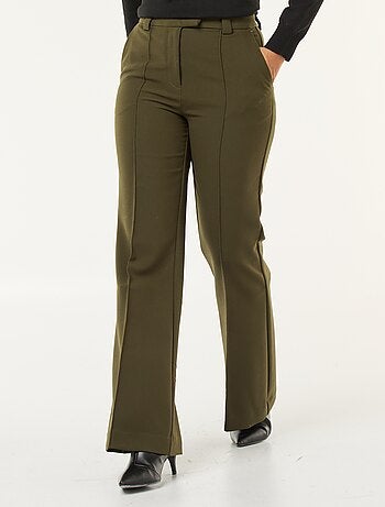 Pantaloni svasati tinta unita