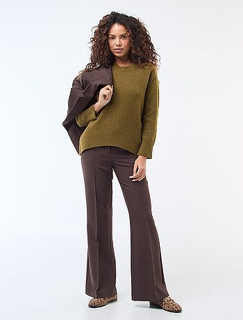 Pantaloni svasati tinta unita