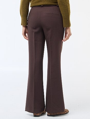 Pantaloni svasati tinta unita