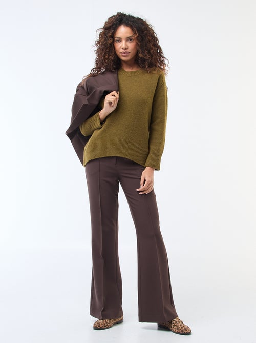 Pantaloni svasati tinta unita - Kiabi