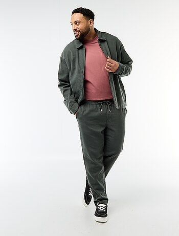 Pantaloni taglio dritto stile jogpant