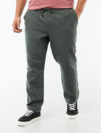 Pantaloni taglio dritto stile jogpant