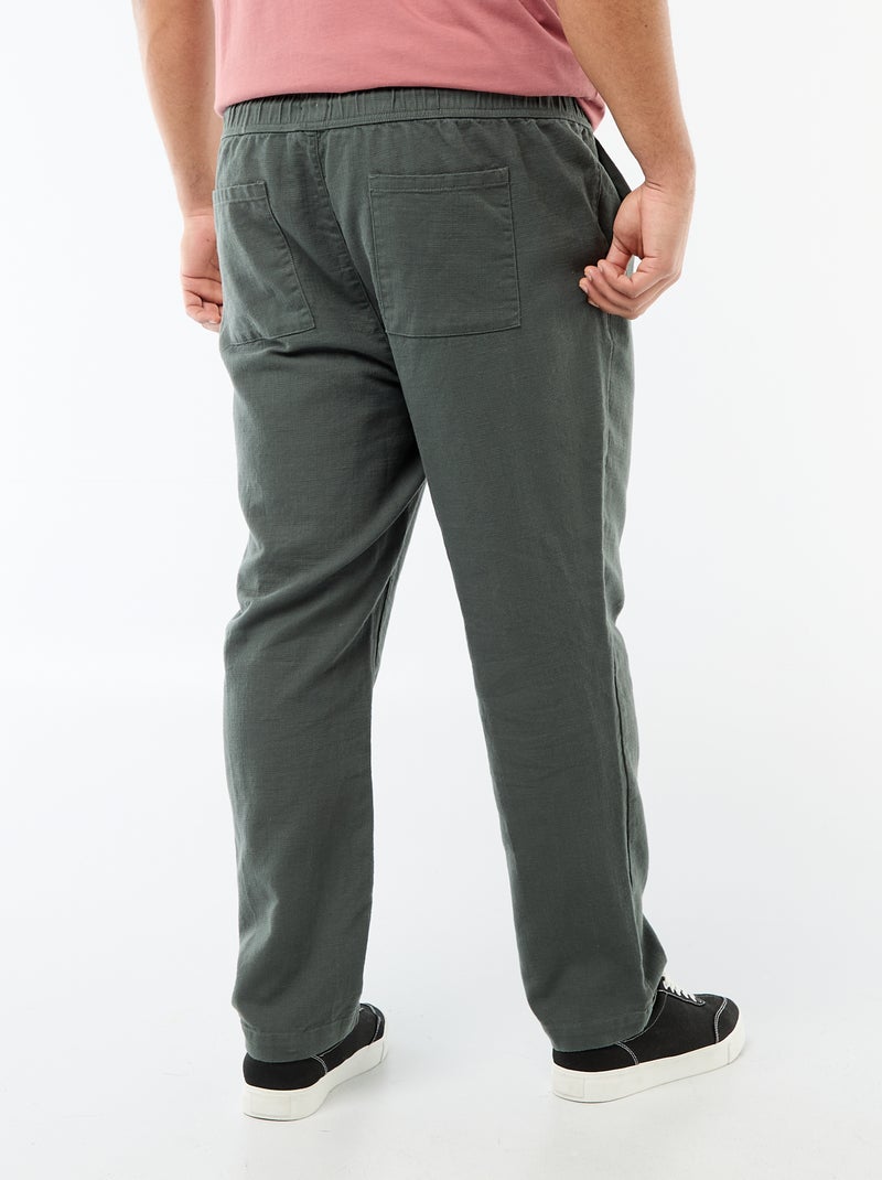 Pantaloni taglio dritto stile jogpant Verde - Kiabi
