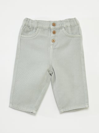 Pantaloni taglio fit a vita 3/4