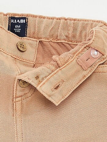 Pantaloni taglio fit a vita 3/4