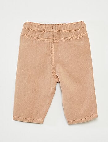 Pantaloni taglio fit a vita 3/4