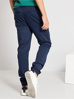 Ragazzo 10-18 anni - Pantaloni taglio jogger in twill - Kiabi