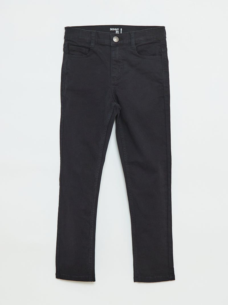 Pantaloni taglio skinny / modello molto aderente a 5 tasche nero - Kiabi