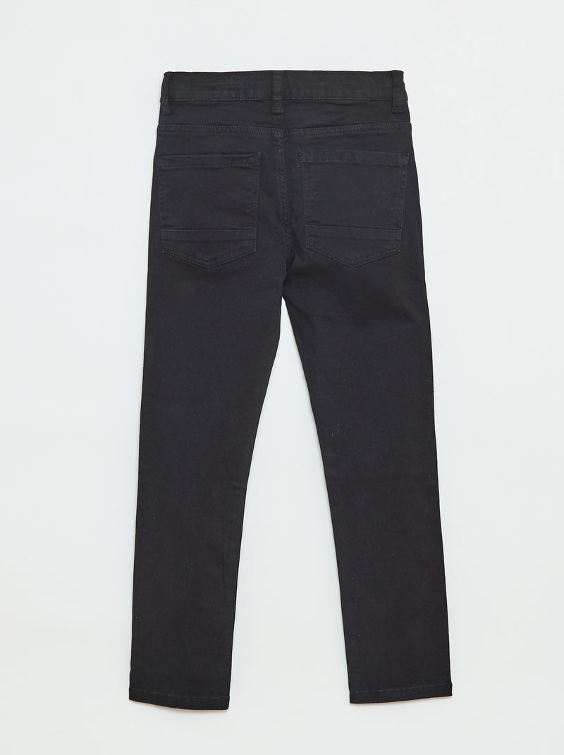 Pantaloni taglio skinny / modello molto aderente a 5 tasche nero - Kiabi