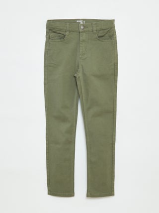 Pantaloni taglio skinny / modello molto aderente a 5 tasche