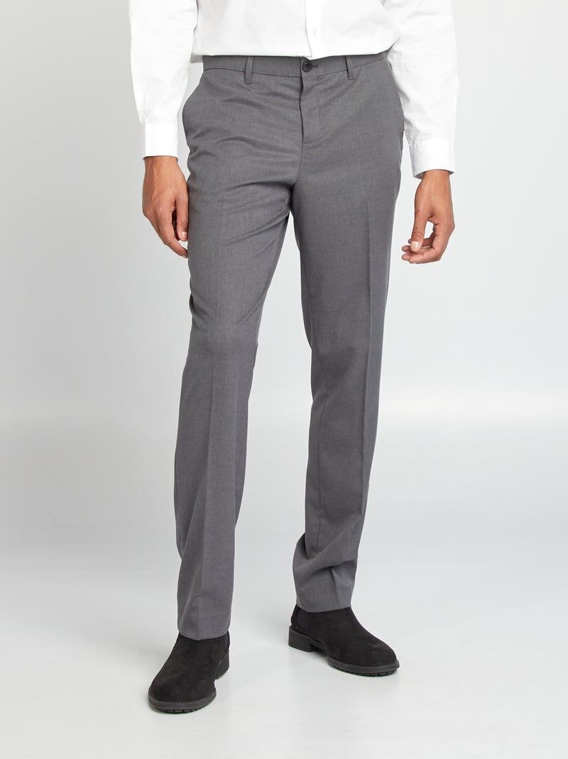 Pantaloni taglio slim da uomo GRIGIO - Kiabi