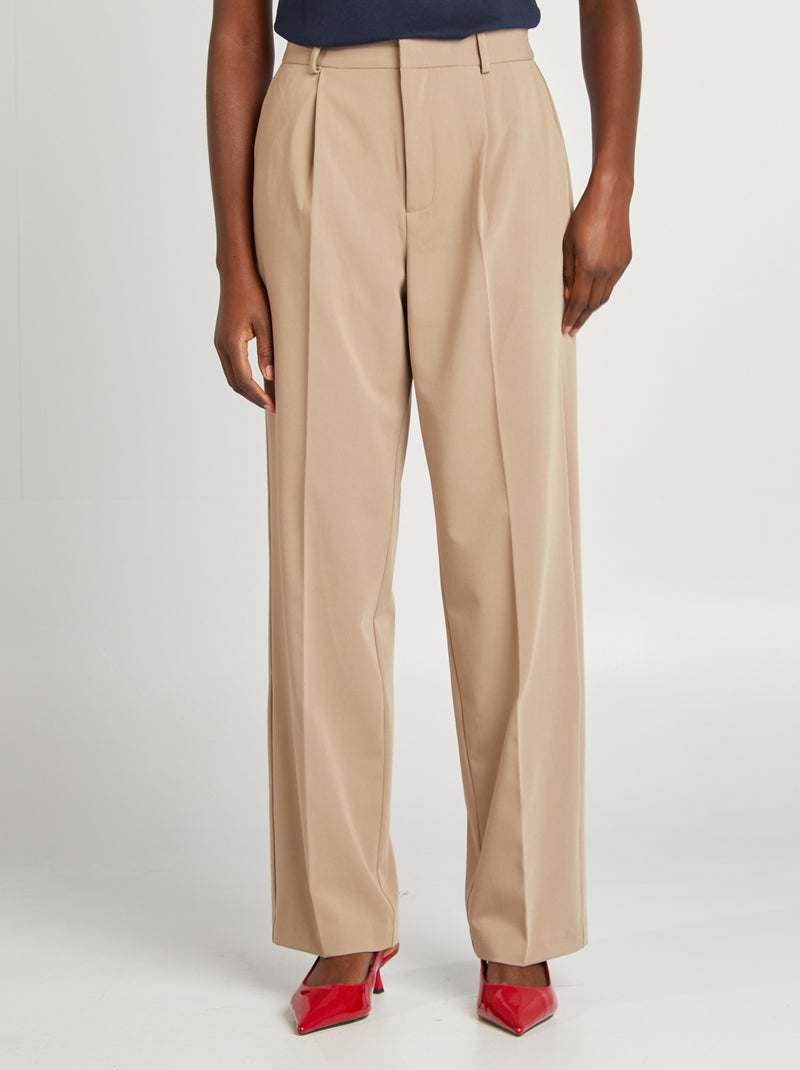 Pantaloni tailleur BEIGE - Kiabi