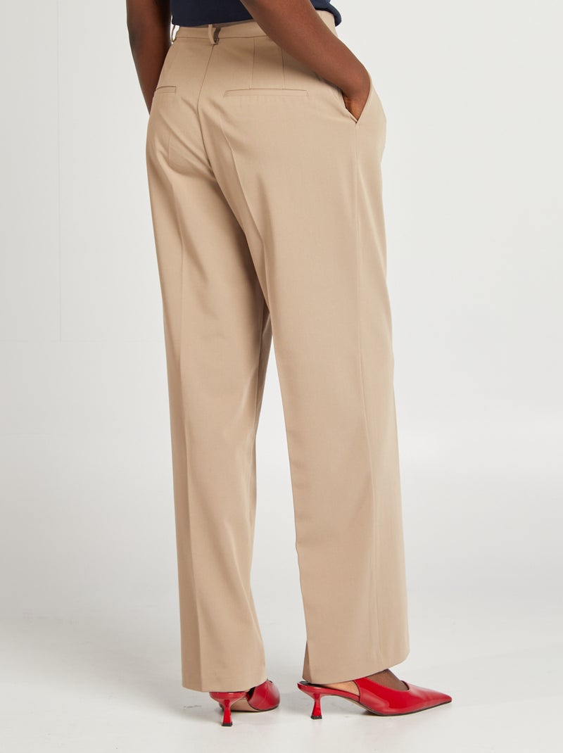 Pantaloni tailleur BEIGE - Kiabi