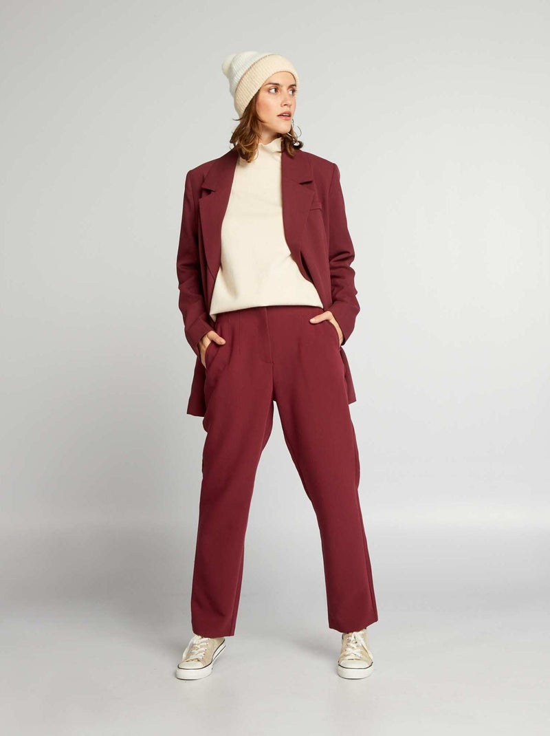 Pantaloni tailleur Bordeaux - Kiabi